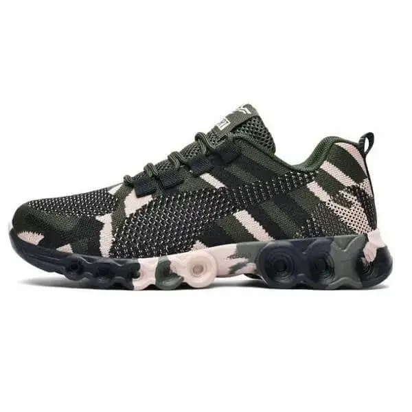 Jushicloth Couple Casual Camouflage Pattern Lace Up Design Breathable Sneakers